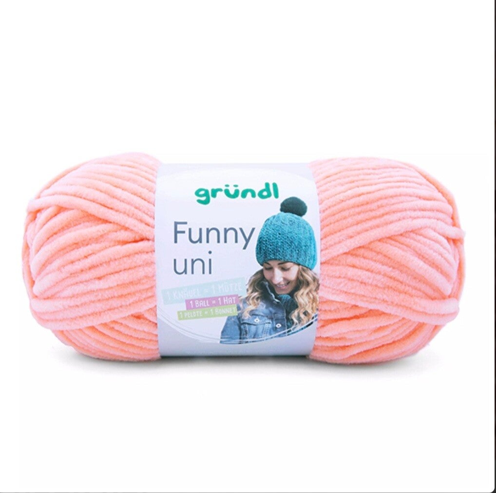 Gründl Funny uni - kuscheliges Chenillegarn - zuckerwatte