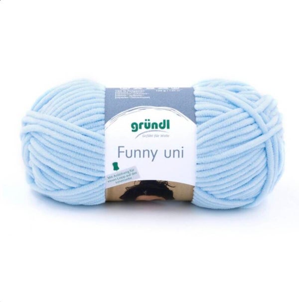 Gründl Funny uni - kuscheliges Chenillegarn - pastellblau