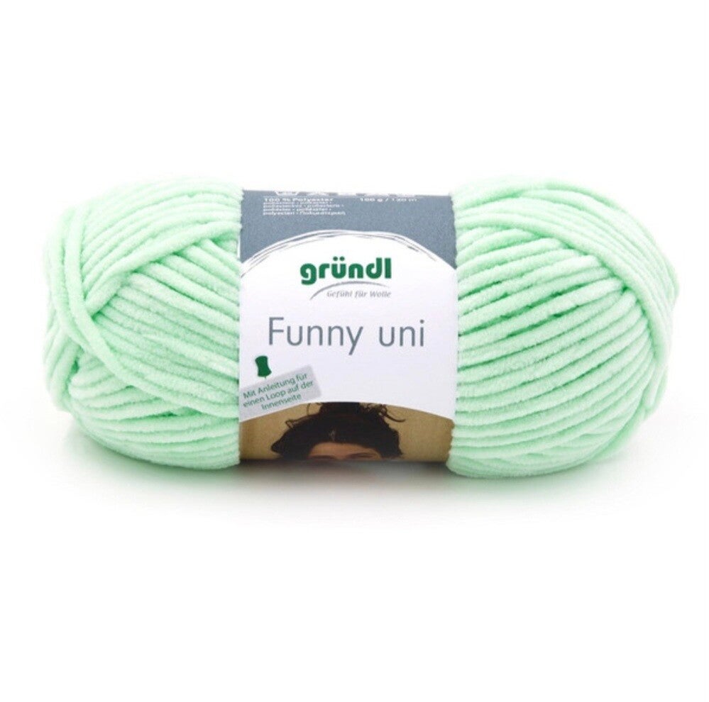 Gründl Funny uni - kuscheliges Chenillegarn - pastellgrün