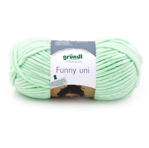 Gründl Funny uni - kuscheliges Chenillegarn - pastellgrün