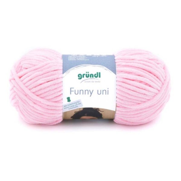 Gründl Funny uni - kuscheliges Chenillegarn - pastellrosa