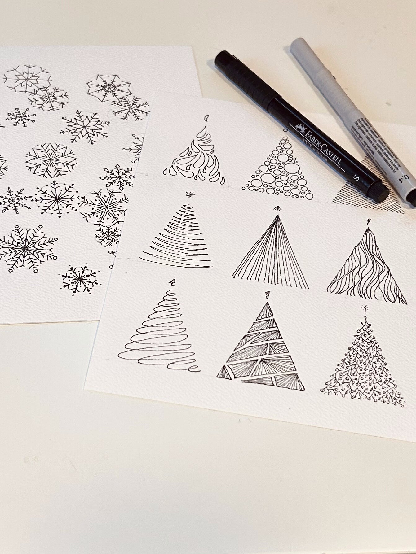 Online cursus Mindful Tekenen Winter