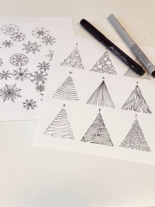 Online cursus Mindful Tekenen Winter