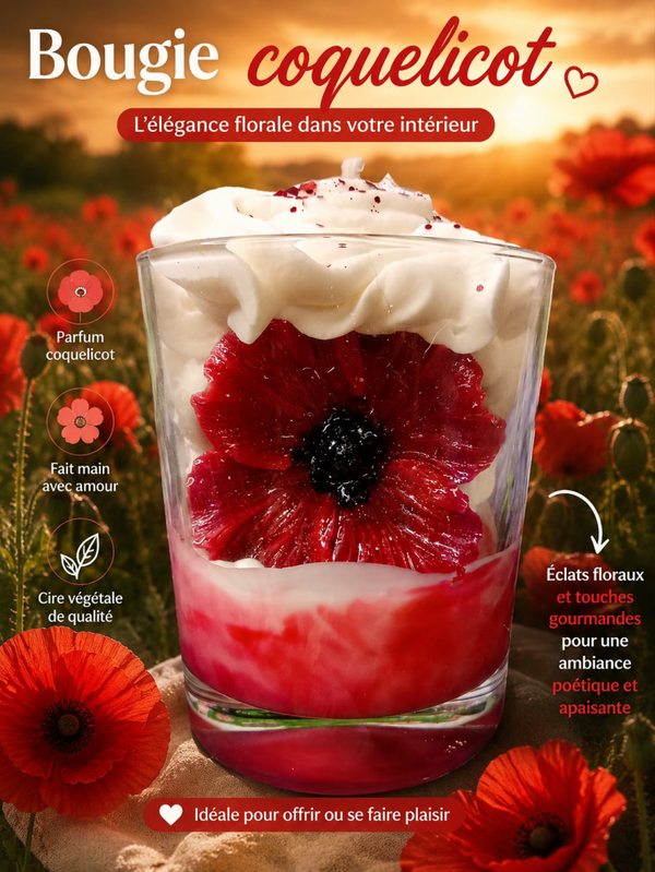 BOUGIE COQUELICOT
