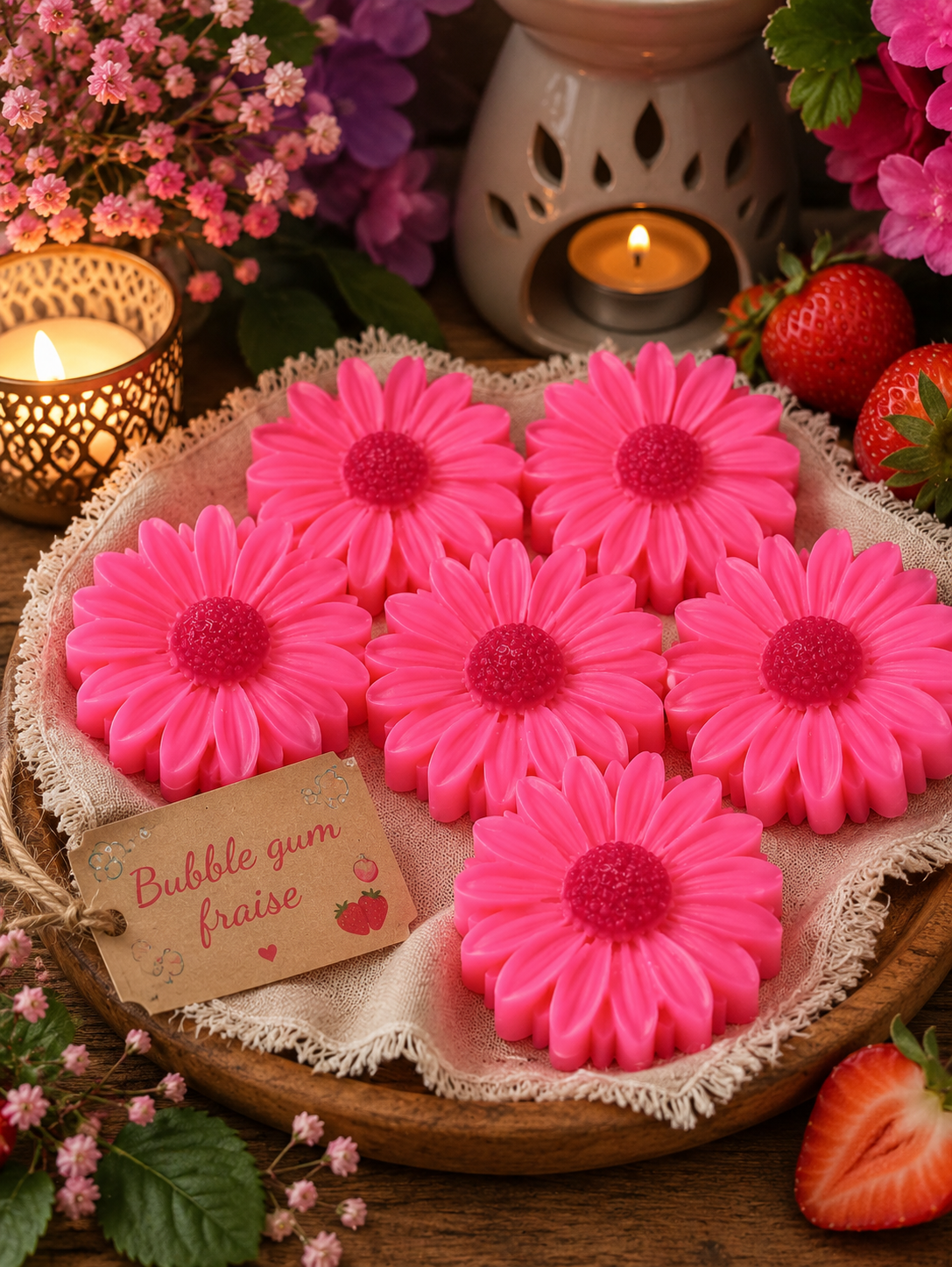 FLEUR BUBBLE FRAISE
