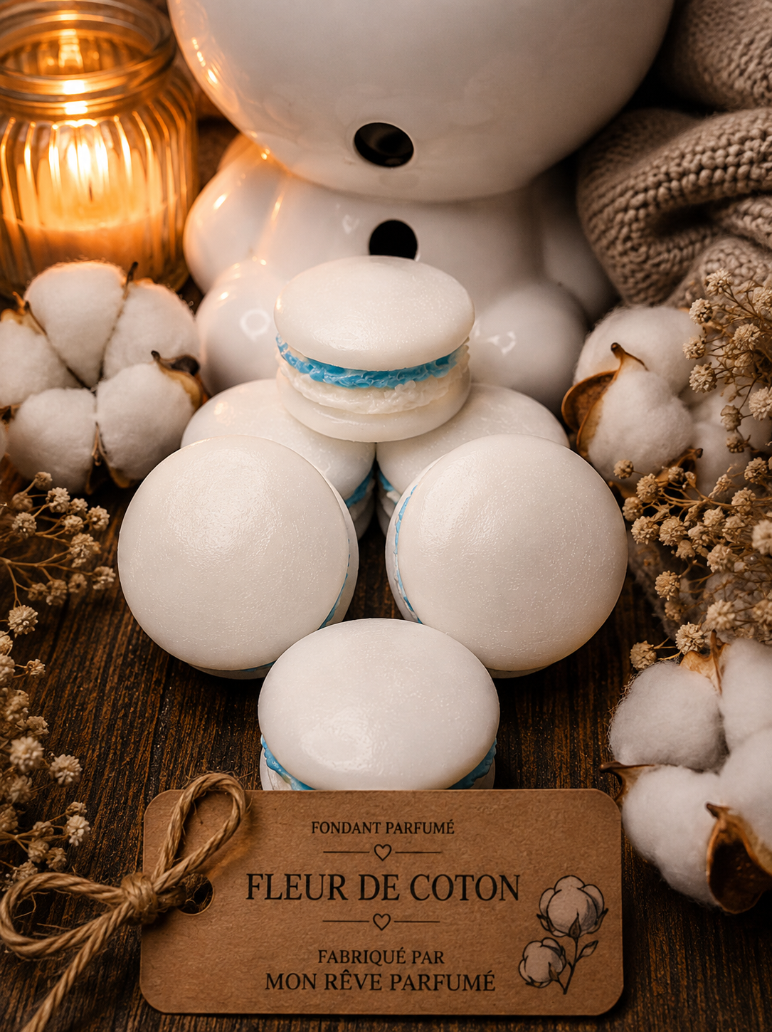 MACARON FLEUR DE COTON