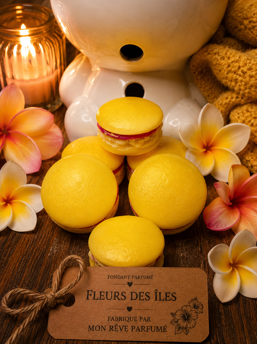 MACARON FLEURS DES ILES