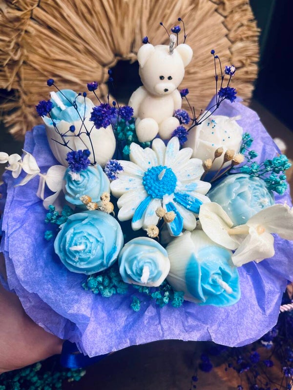 BOUQUET DANS POT ROND