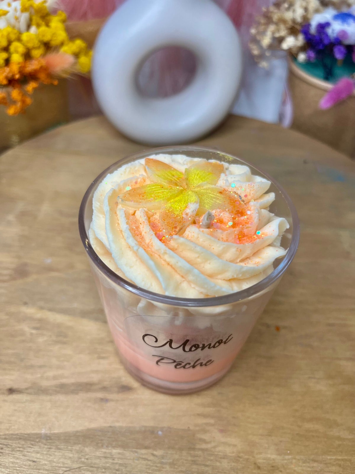 Bougie coco sunset - Monoi Pêche