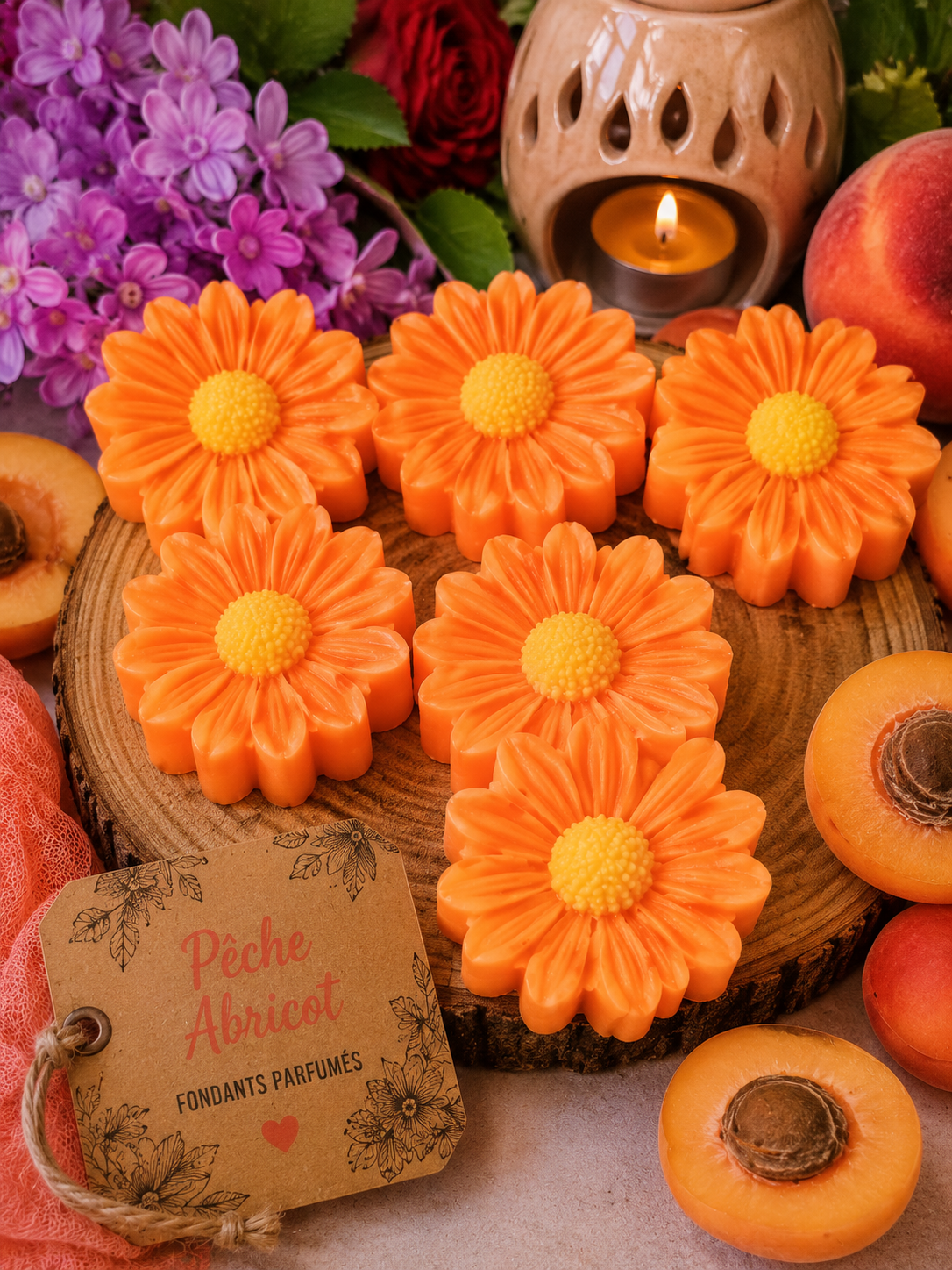 FLEUR PECHE ABRICOT