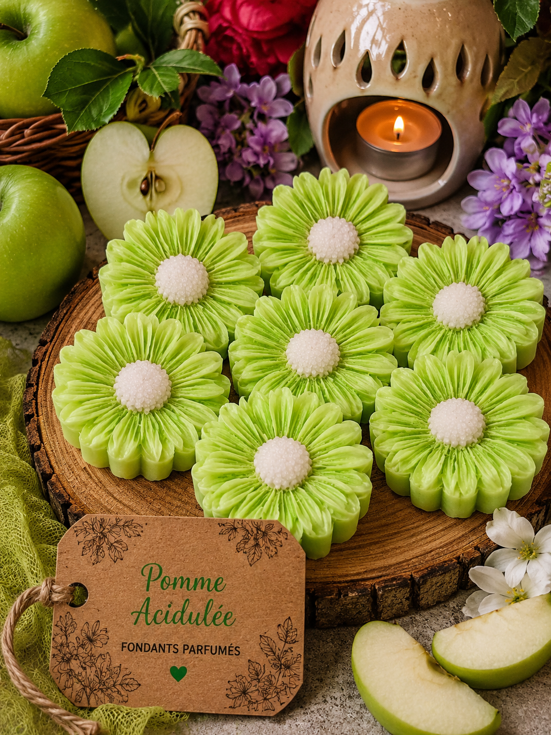 FLEUR POMME VERTE