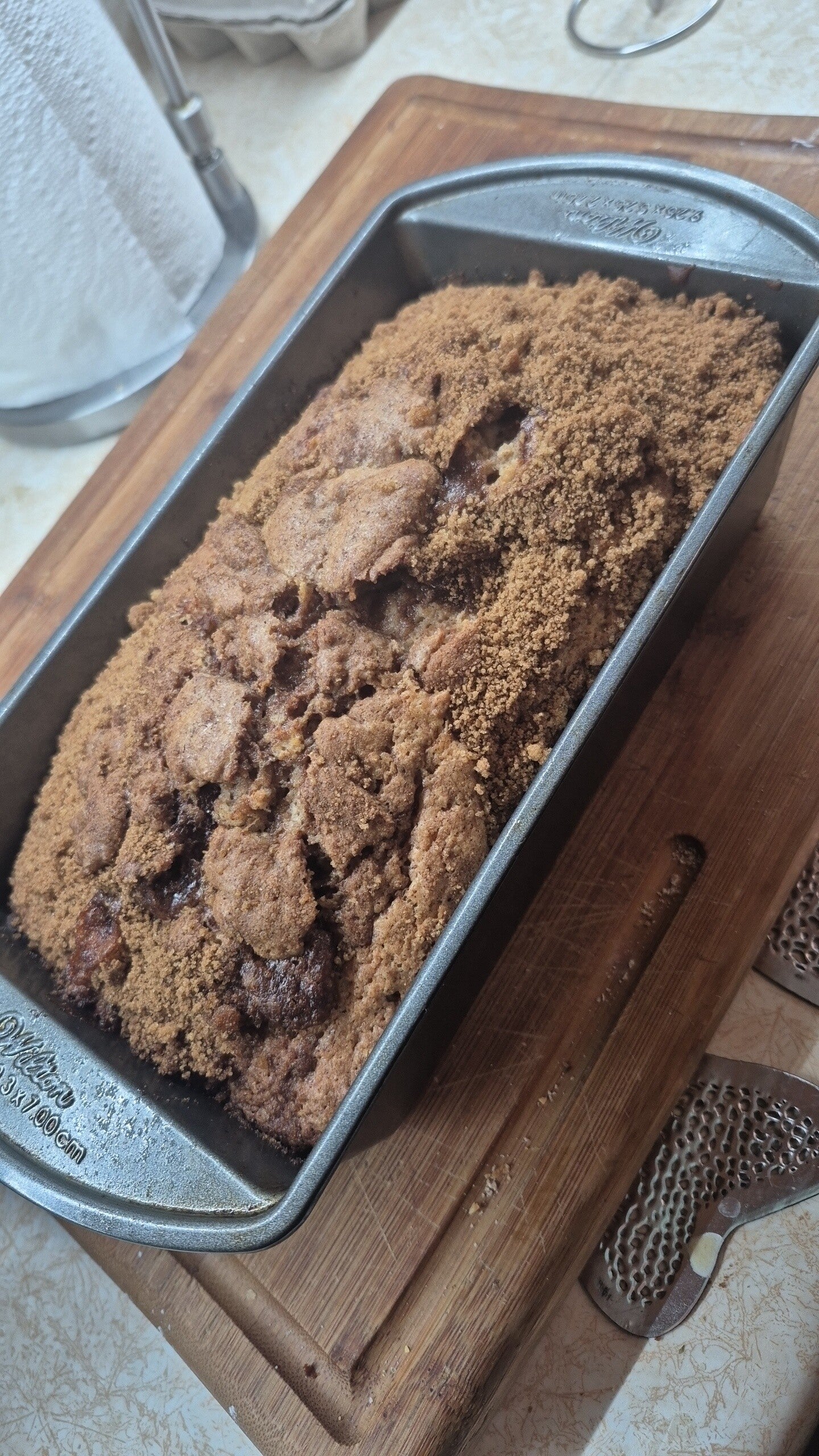 Cinnamon sugar donut bread or banana bread