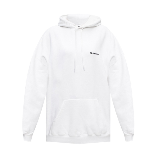BALENCIAGA WHITE OVERSIZE HOODIE