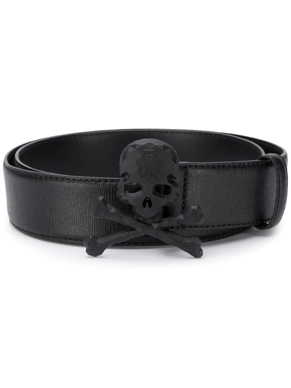 Philipp Plein Riem met doodskopplakkaat
