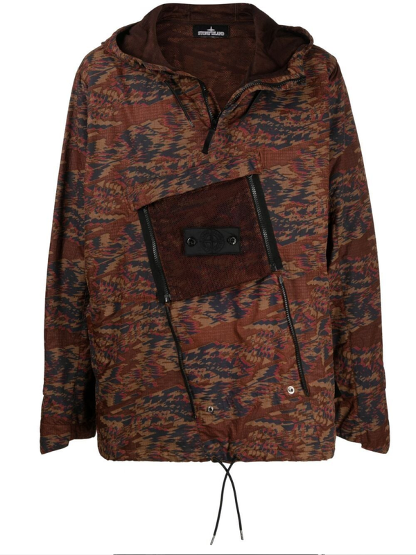 Stone Island Shadow Project Jack met abstracte print