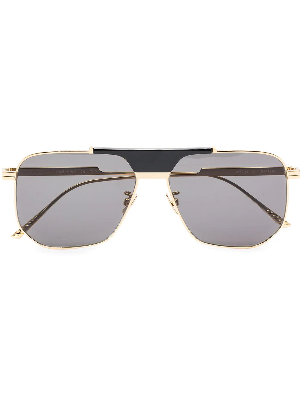 Bottega Veneta Eyewear BOTTEGA SQR METAL SUNGLASSES GREY