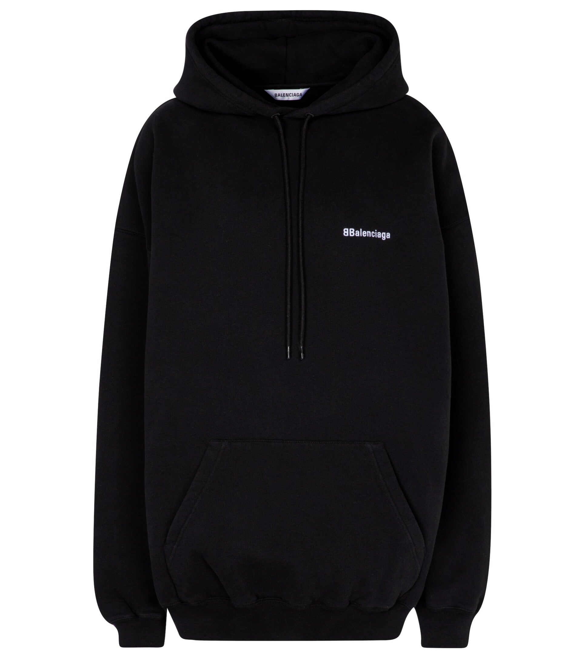 BALENCIAGA Logo cotton hoodie