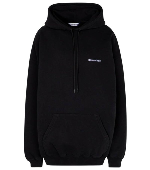 BALENCIAGA Logo cotton hoodie
