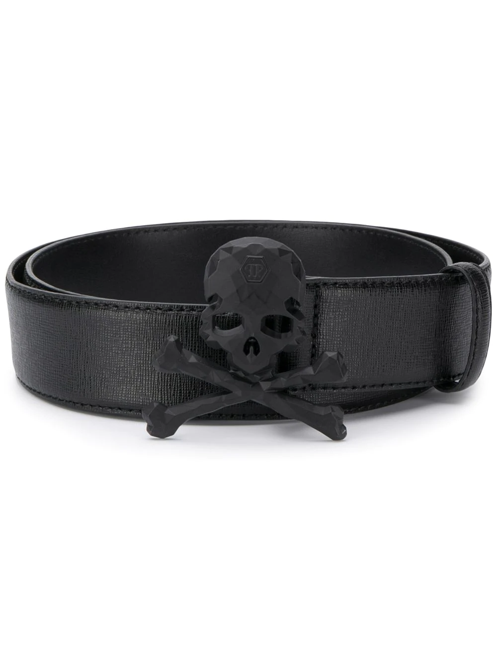 Philipp Plein Riem met doodskopplakkaat