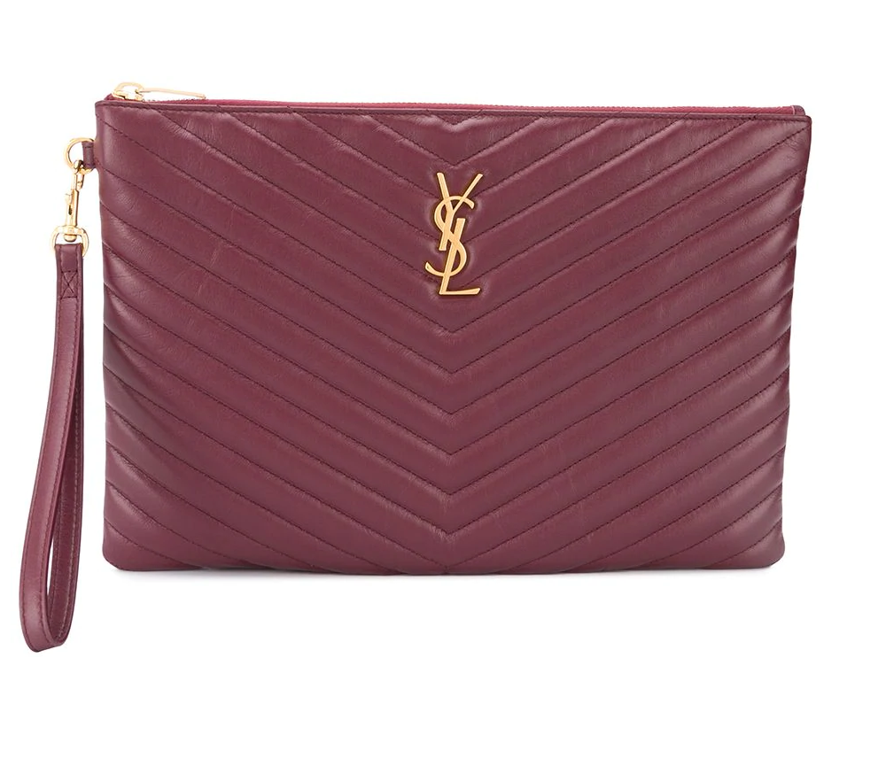 Saint Laurent Gewatteerde clutch