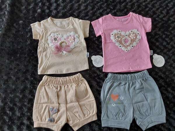 Set 2teilig "Blümchen Herz"