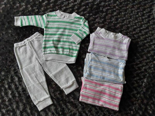 2teiliges Set gestreift