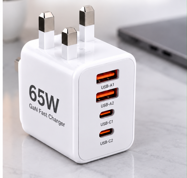 65W Three-Pin Charging Plug