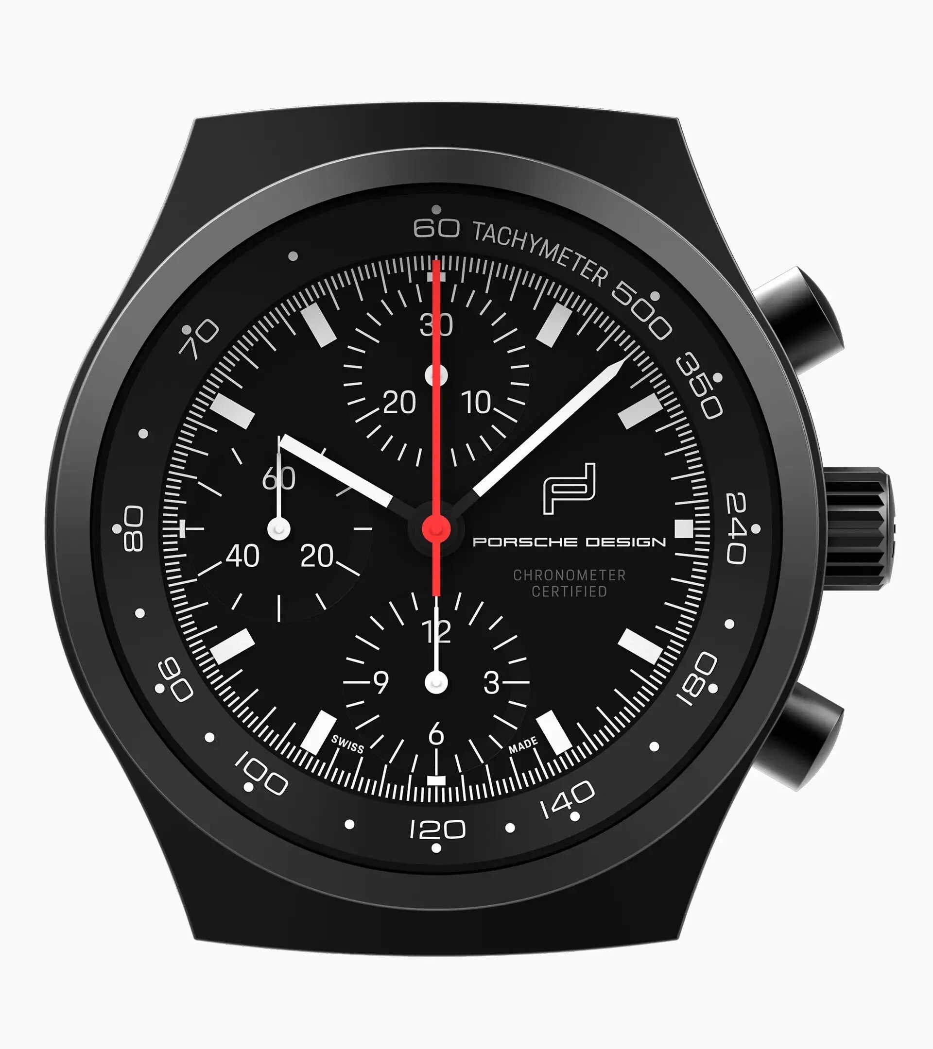 All Black Wall Clock Chronograph One