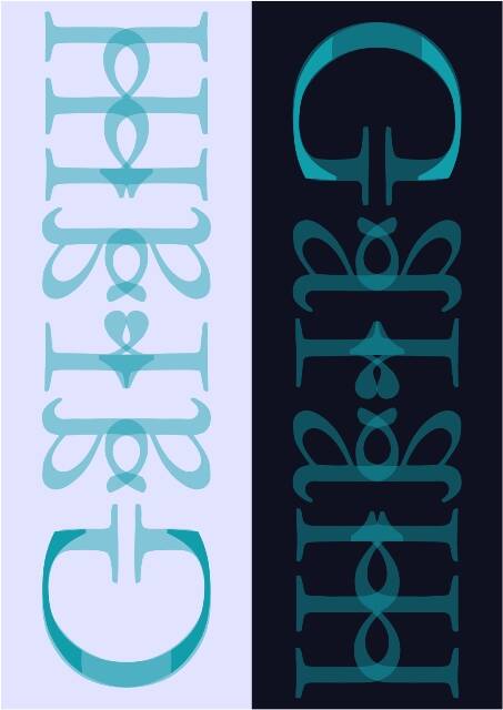 Ein typografisches Plakat von Josi Saefkow. 