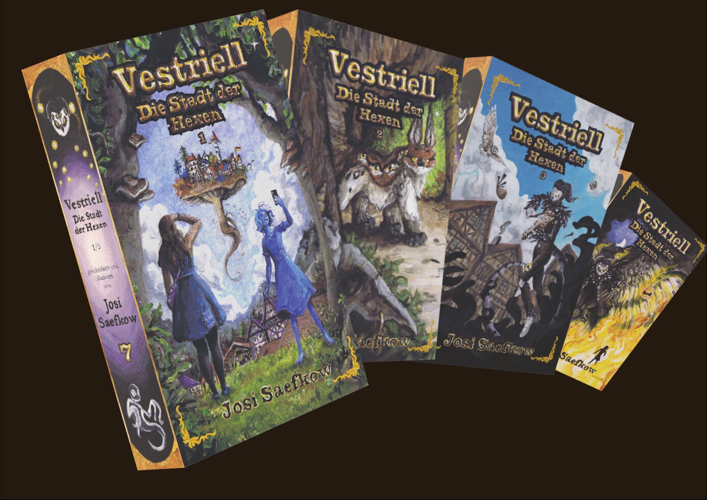 Fantasyroman cover, über Hexen, ein blaues Geistermädchen