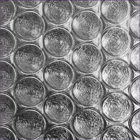 runde Kreisformen aneinander geordnet. Schwarz weiß. Glänzen