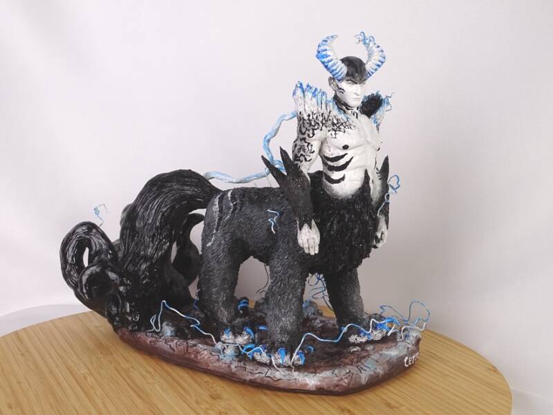 Skulptur Cerugros, Josi Saefkow, Vestriell, Zentaur, 