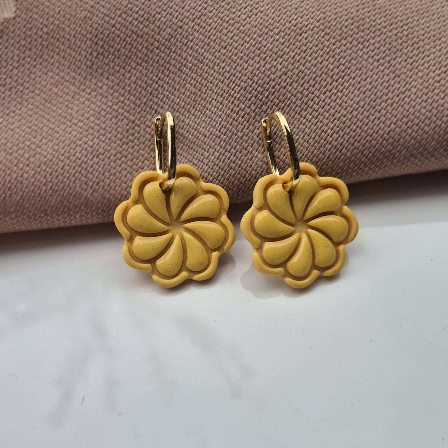 Oorbel Fleur | Bloemen | Geel