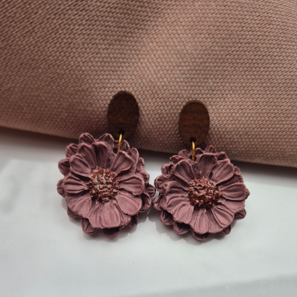 Oorbel Poppy | Mauve