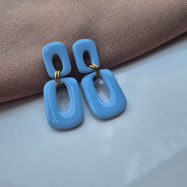 Double Square | Lichtblauw