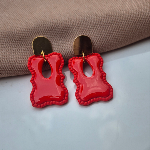 Oorbel Bies | Rood