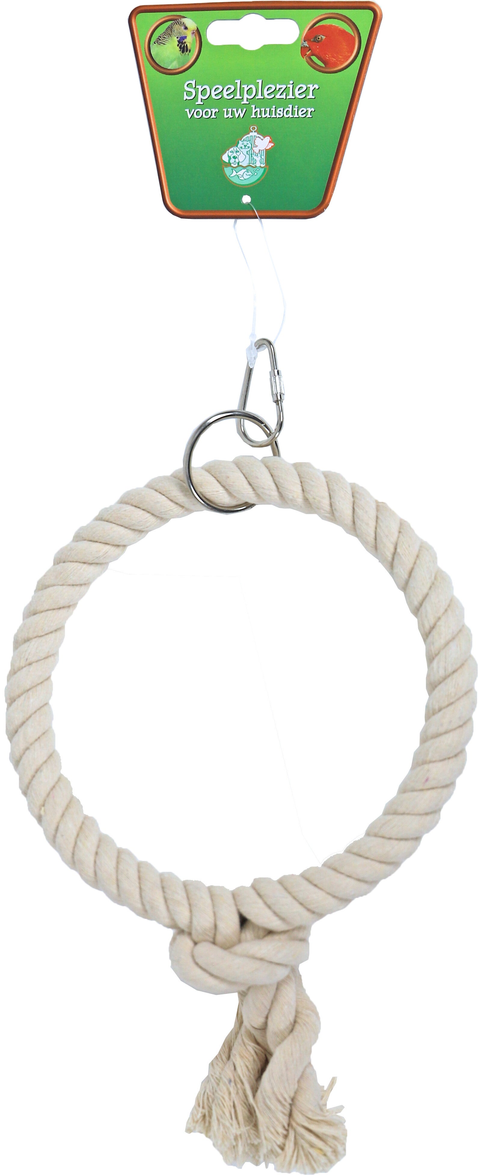 Touwring katoen klein 1-rings, Ø 13 cm.