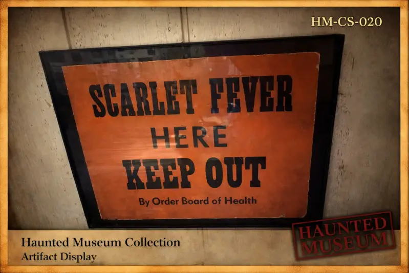 SCARLET FEVER QUARANTINE PLACECARD