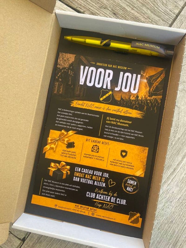 NAC Museum donateurschap cadeau geven