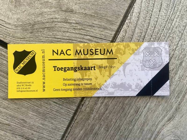 NAC Museum Toegangskaart – jeugd/65+