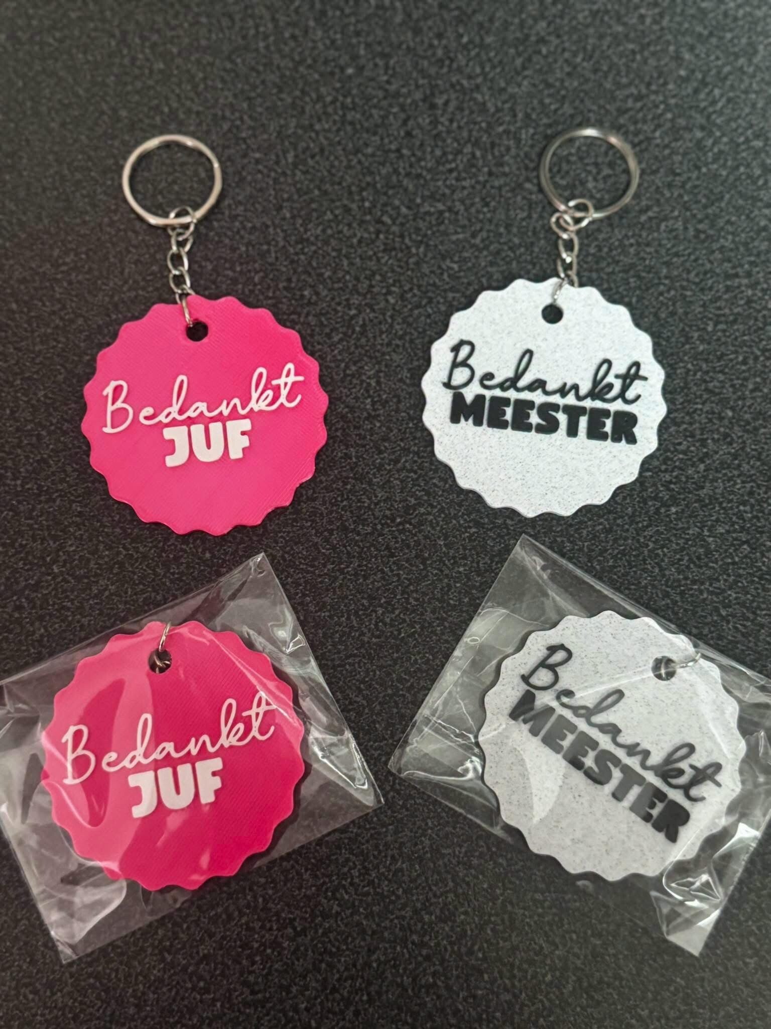 3D-Print: Sleutelhanger JUF / MEESTER