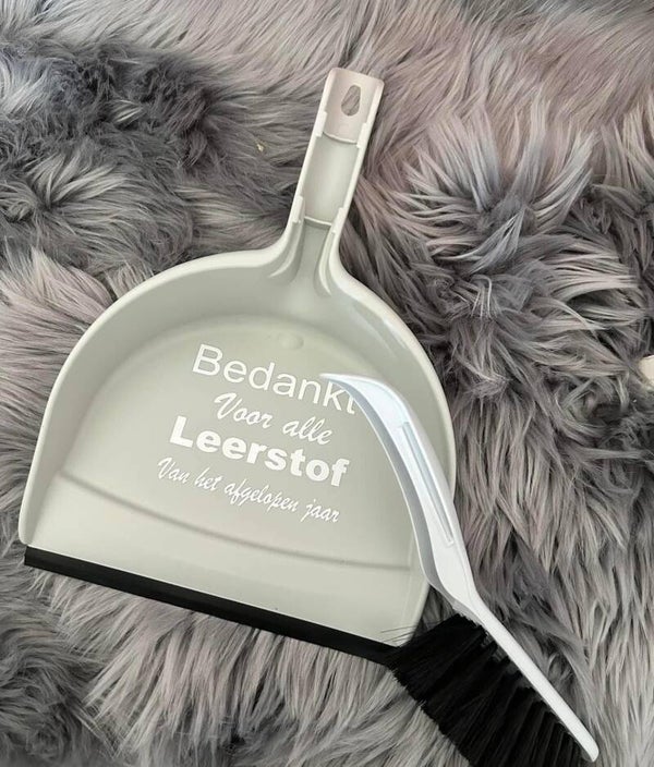 Vuilblik met opdruk