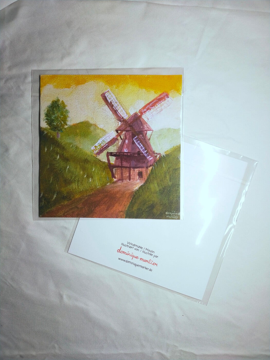 Carte-cadeau "moulin" - Geschenkkarte "Windmühle"