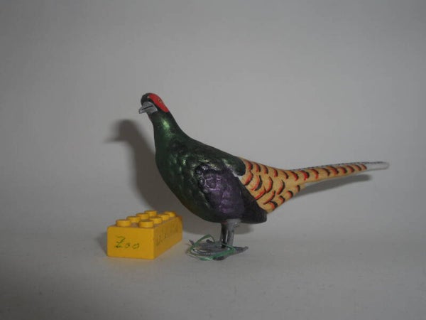 Erzgebirge Putz   Massefigur  Buntfasan    Green Pheasant