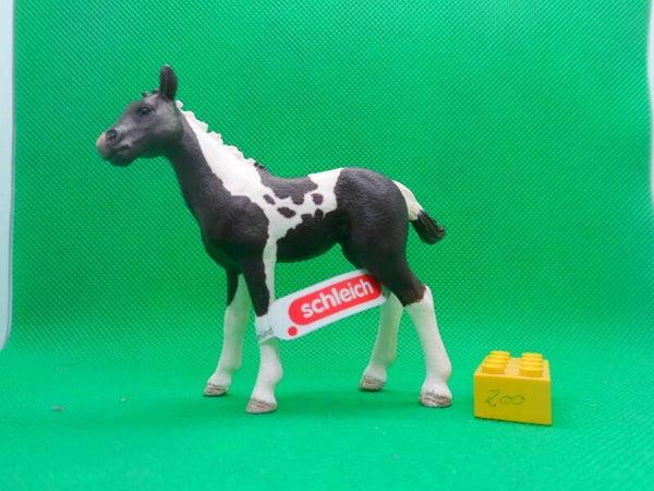 Schleich 13803  Pinto Fohlen Schecke Pferd  foal horse  Caballo pío potro  Pie poulain