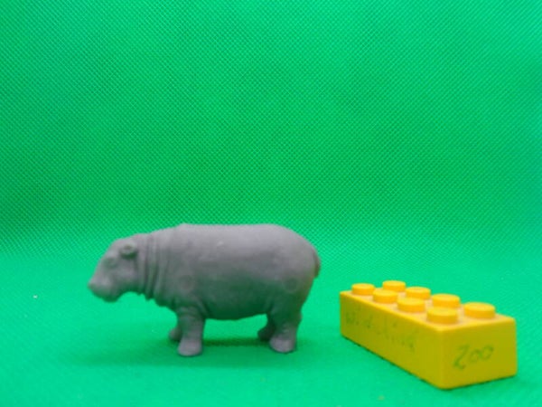 Elastolin Rohling Flusspferd Flusspferdkalb Hippopotamus amphibius juveline Hippopotamus calf hipopótamo   Hippopotame    Обыкновенный бегемот