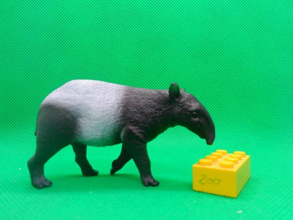 Schleich 14850  Malayan Tapir Schabrackentapir  tapirus indicus  tapir malayo  Tapir de Malaisie  Чепрачный тапир  馬來貘