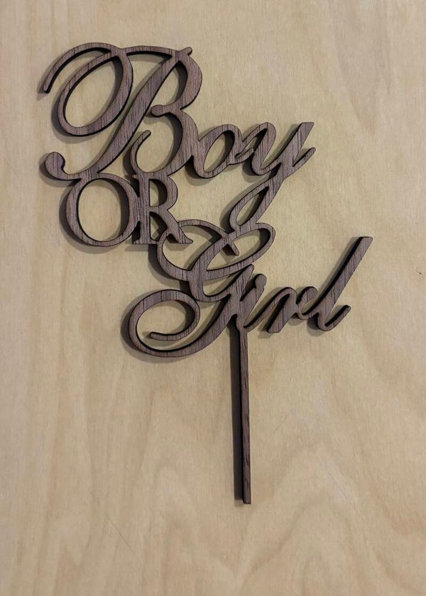 Taarttopper boy or girl