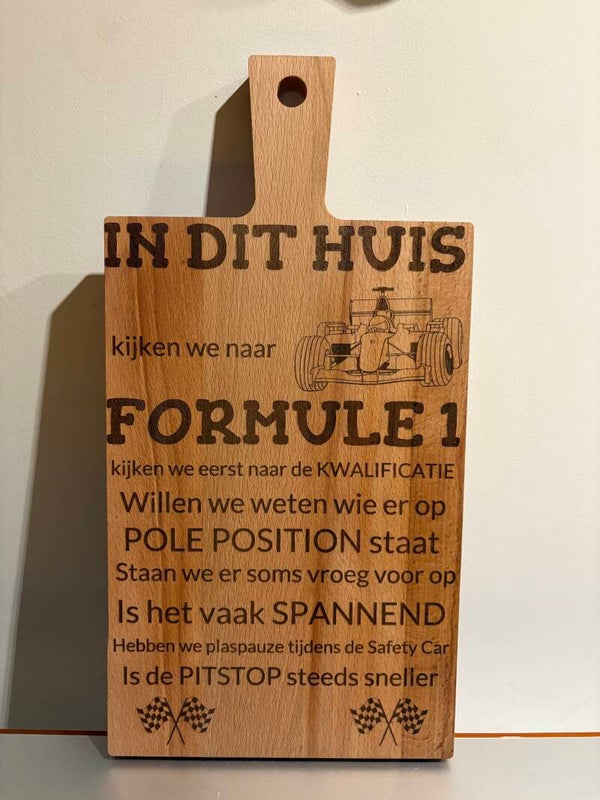 Formule 1 plank