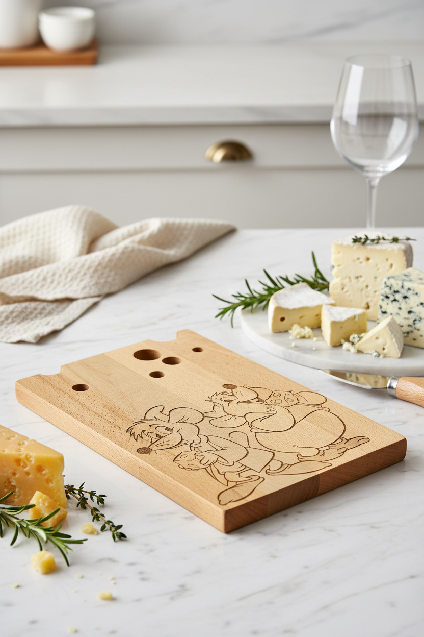 Kaasplank met muizen